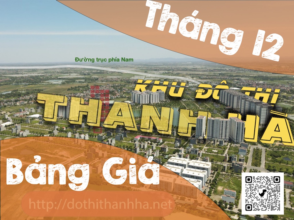 bảng giá bán liền kề biệt thự Thanh Hà 