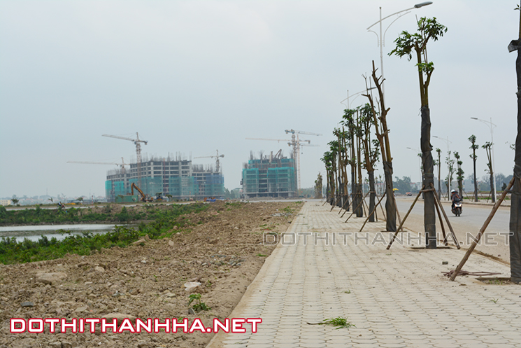 Đường 25m phân khu A2.3 khu đô thị Thanh Hà