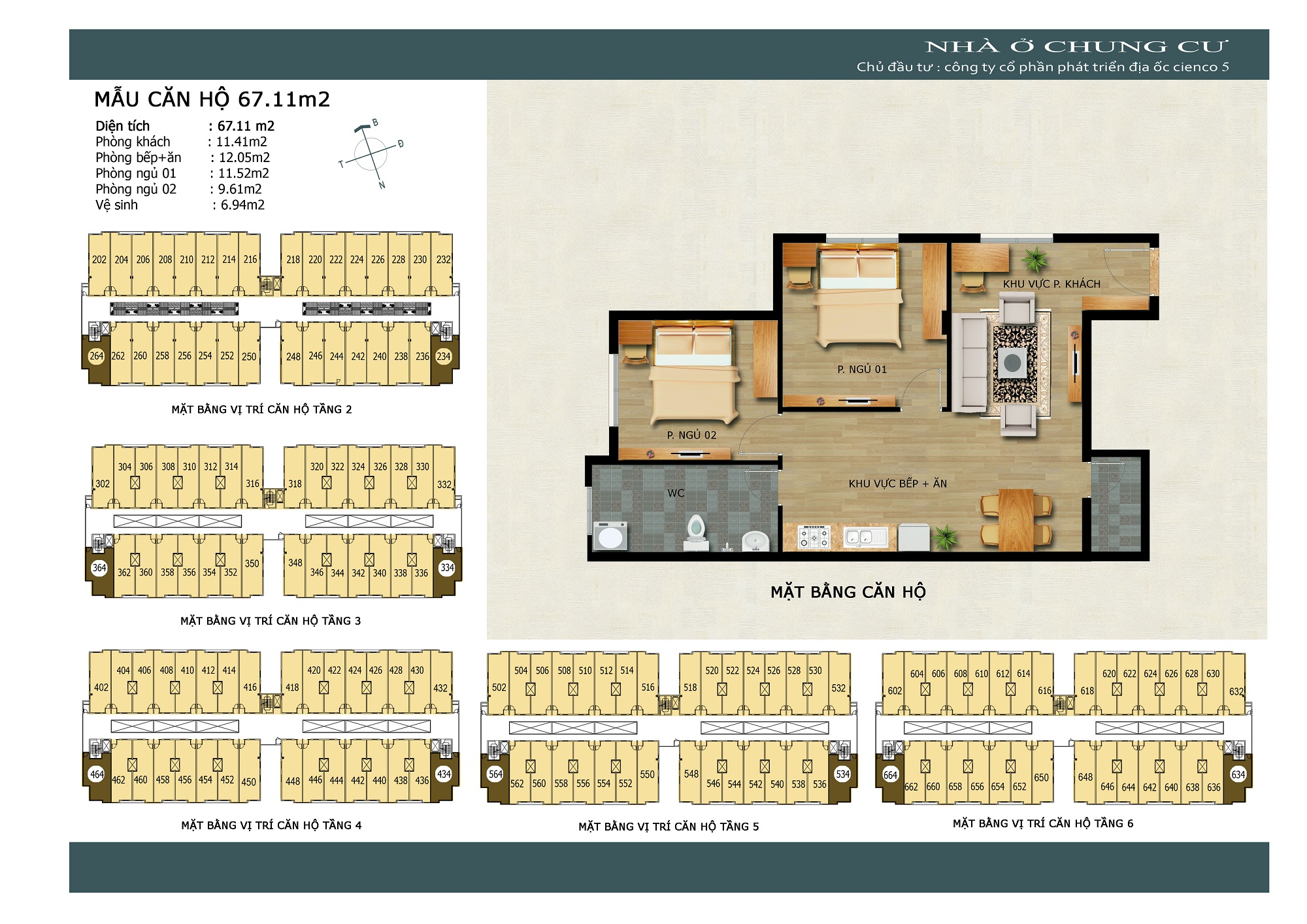 chung cư Thanh Hà cienco5 67 m2