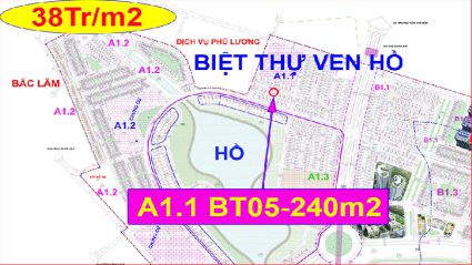 Chính chủ cần bán biệt thự thanh hà A1.1 Biệt thự 05 diện tích 240m2 đường 14m ven hồ điều hoà thanh hà giá rẻ Liên hệ.0906205887