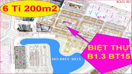 Chính chủ cần bán biệt thự thanh hà B1.3 biệt thự 15 diện tích 200m2 giá 6 tỉ ngân hàng hỗ trợ 70% Liên hệ.0906205887