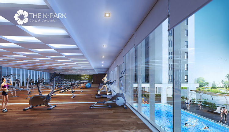 Phối cảnh phòng tập gym tầng 2